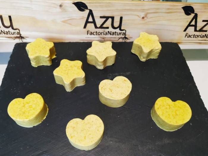 minijabones exfoliantes de citricos